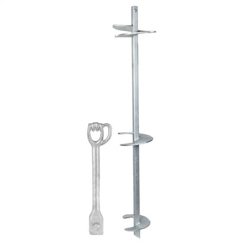 Round Shaft Multi-helix Earth Anchor